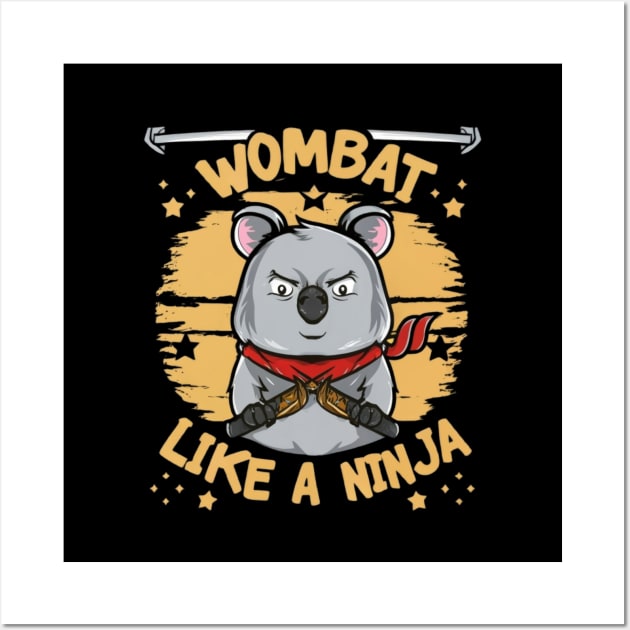 Wombat Ninja Wall Art by Signum